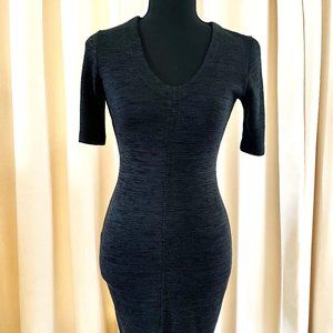 Steven Alan Midi Space Dye Knit Bodycon Dress 2000s